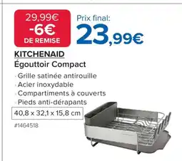 Costco KITCHENAID Égouttoir Compact offre