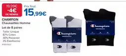 Costco CHAMPION Chaussettes Homme offre