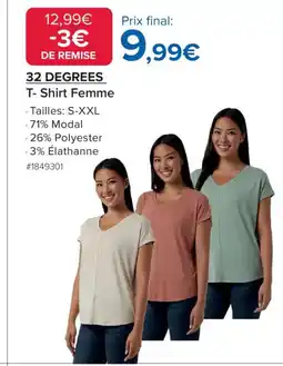 Costco 32 DEGREES T-Shirt Femme offre
