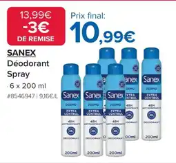 Costco SANEX Déodorant Spray offre