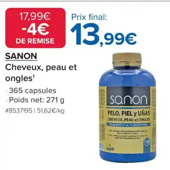 Costco SANON Cheveux, peau et ongles offre
