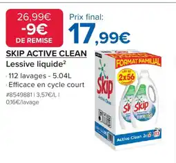 Costco SKIP ACTIVE CLEAN Lessive liquide offre