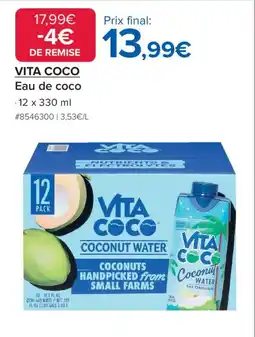 Costco VITA COCO Eau de coco offre