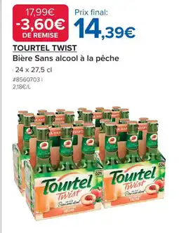 Costco TOURTEL TWIST Bière Sans alcool à la pêche offre