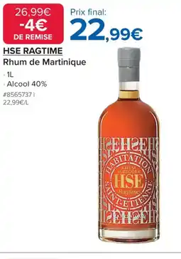 Costco HSE RAGTIME Rhum de Martinique offre