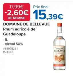 Costco DOMAINE BELLEVUE Rhum agricole de Guadeloupe offre