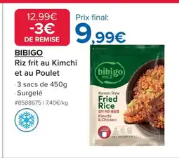 Costco BIBIGO Riz frit au Kimchi et au Poulet offre