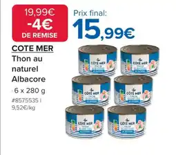 Costco COTE MER Thon au naturel Albacore offre