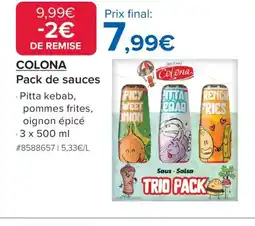 Costco COLONA Pack de sauces offre