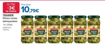 Costco TRAMIER Olives vertes dénoyautées offre