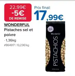 Costco WONDERFUL Pistaches sel et poivre offre