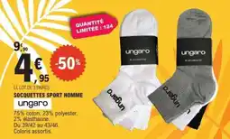 E.Leclerc SOCQUETTES SPORT HOMME offre