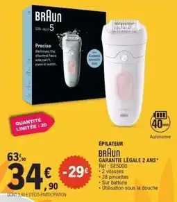 E.Leclerc Épilateur BRAUN offre
