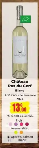 E.Leclerc Château Pas du Cerf Blanc offre