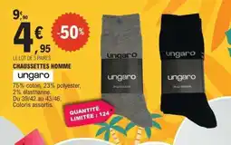 E.Leclerc Chaussettes Homme Ungaro offre