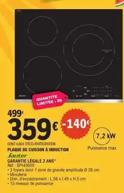 E.Leclerc PLAQUE DE CUISSON À INDUCTION offre