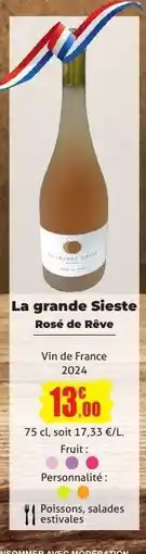 E.Leclerc La grande Sieste Rosé de Rêve offre