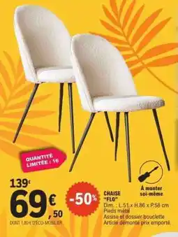 E.Leclerc CHAISE “FLO” offre