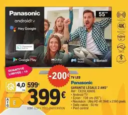 E.Leclerc Panasonic TV LED offre