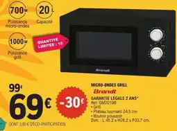 E.Leclerc MICRO-ONDES GRILL Brandt offre