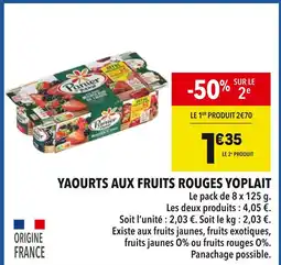 Supeco Yoplait Yaourts aux fruits rouges offre