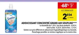 Supeco Soupline Adoucissant Concentré Grand Air offre