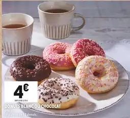 Supeco Donuts blanc ou chocolat offre