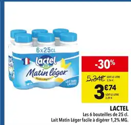 Supeco Lactel Matin léger offre