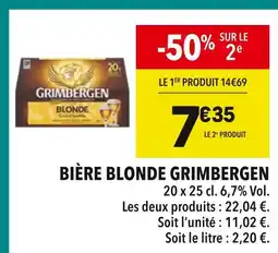 Supeco Grimbergen Bière Blonde offre