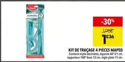 Supeco Maped Kit de traçage 4 pièces maped offre