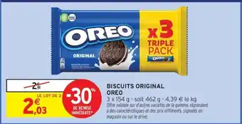 Intermarché Contact OREO Biscuits original offre