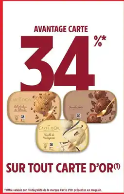 Intermarché Contact CARTE D'OR Sur tout offre