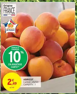 Intermarché Contact Abricot offre