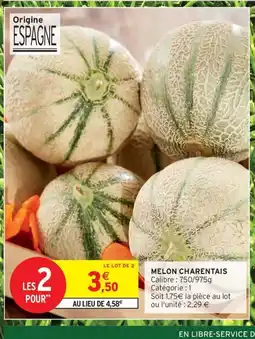 Intermarché Contact Melon charentais offre