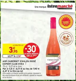 Intermarché Contact Aop cabernet d'anjou rosé expert club hve3 offre