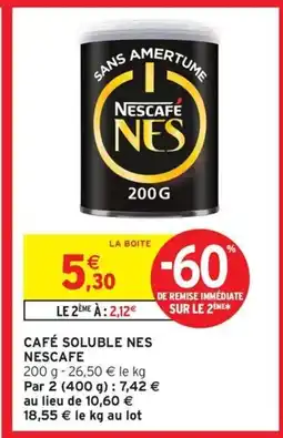 Intermarché Contact NESCAFE Café soluble nes offre