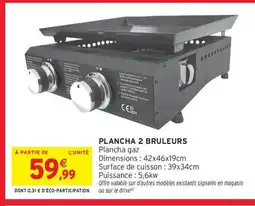 Intermarché Contact Plancha 2 bruleurs offre