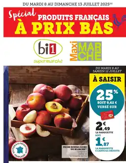 Bi1 Peche ronde jaune ou blanche offre