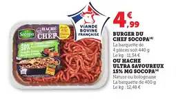 Bi1 SOCOPA Burgers du chef offre