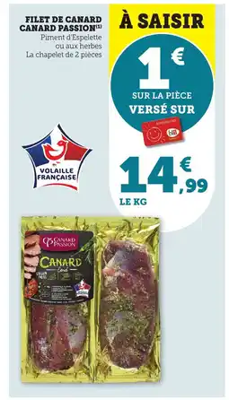 Bi1 Filet de canard canard passion offre