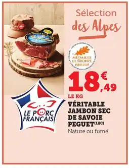 Bi1 Véritable jambon sec de savoie peguet offre