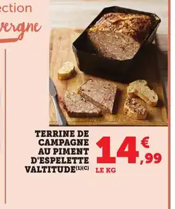 Bi1 Terrine de campagne au piment d'espelette valtitude offre
