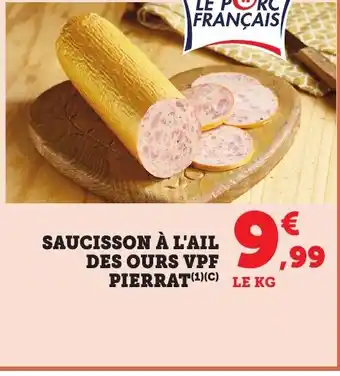 Bi1 Saucisson à l'ail des ours vpf pierrat offre