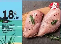 E.Leclerc Losse - filet de poulet fermier du sud-ouest label rouge offre