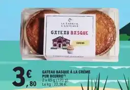 E.Leclerc Gateau basque à la crème pur beurre offre