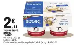 E.Leclerc Ibaski - yaourt étuvé nature offre