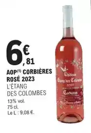E.Leclerc Aop corbières rose 2023 offre