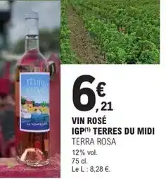 E.Leclerc Vin rosé igp terres du midi offre
