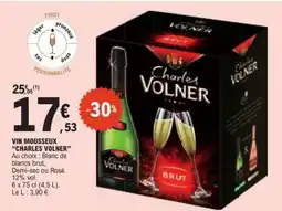 E.Leclerc Vin Mousseux Charles Volner offre