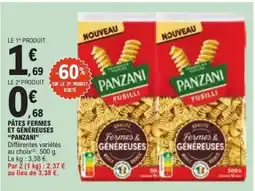 E.Leclerc PÂTES FERMES ET GÉNÉREUSES “PANZANI” offre